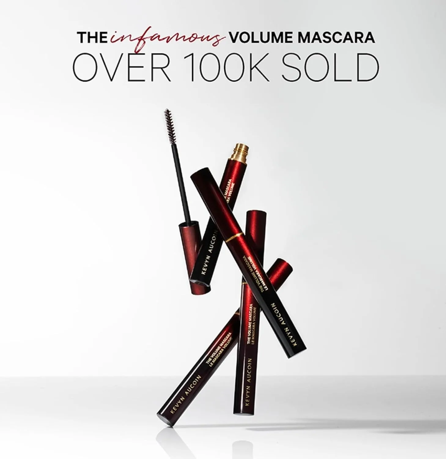 Kevyn Aucoin The Volume Mascara, Black: кисть для точного нанесения, технология tubing, стойкость, без комочков и осыпания, удлиняет и разделяет ресницы, легко смывается водой 5.10 г (1 шт.), Rich Pitch Black — фото 2