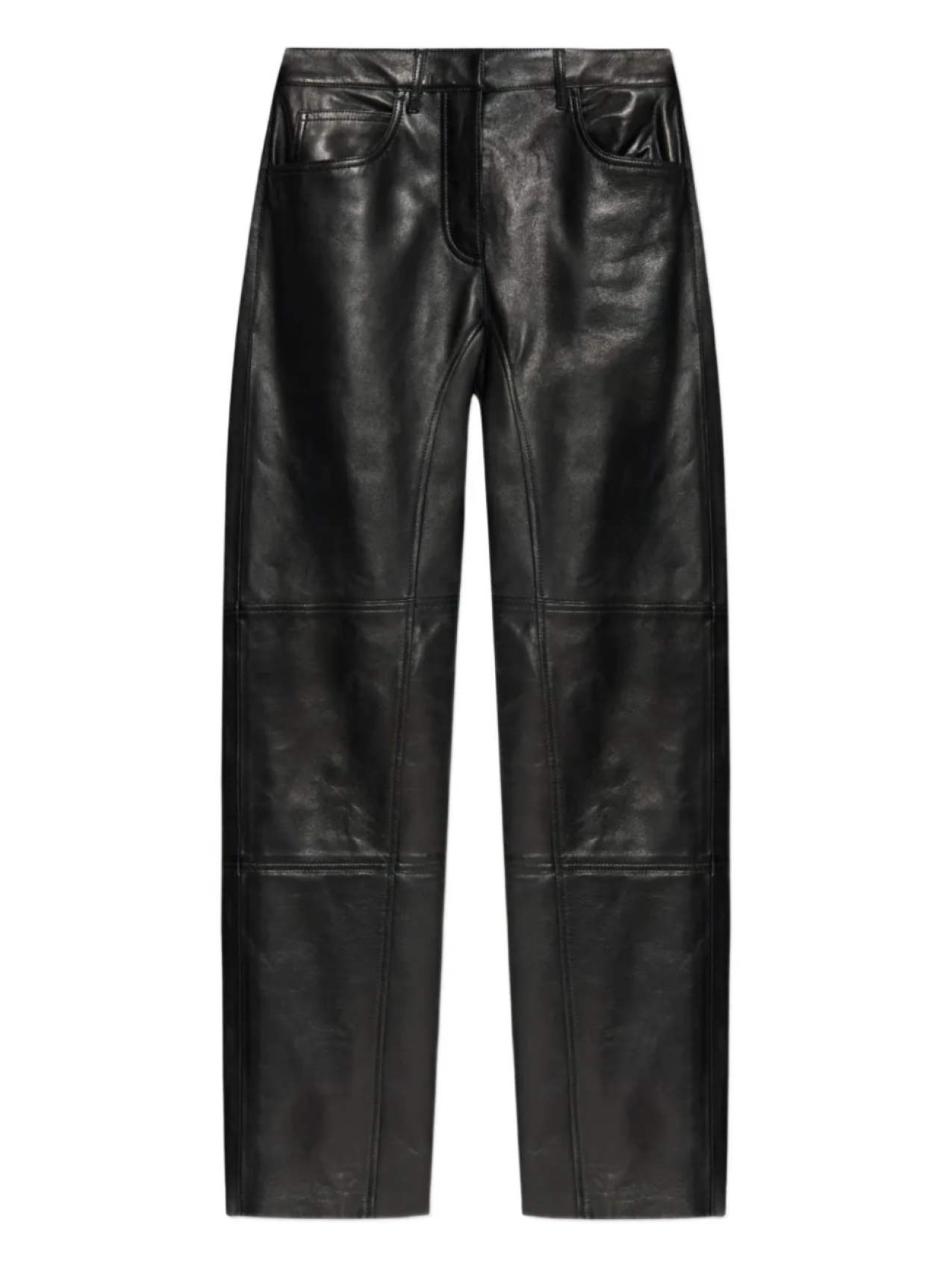 

Кожаные брюки Jil Sander, черный