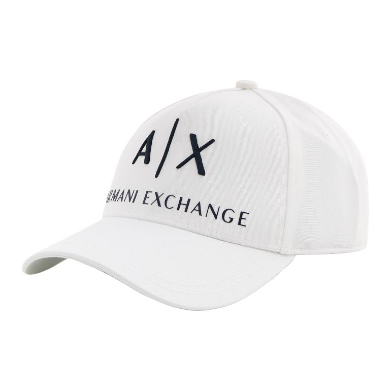 

ARMANI EXCHANGE Кепка с вышитым логотипом, White