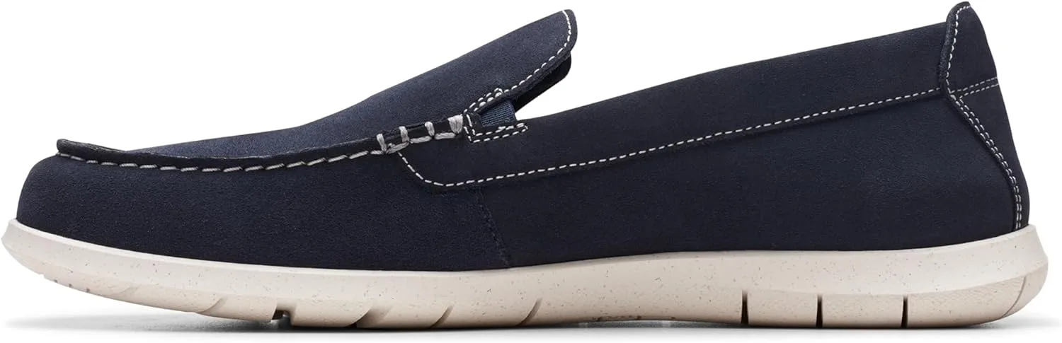 Мужские лоферы Clarks Flexway Step, темно-синий — фото 3