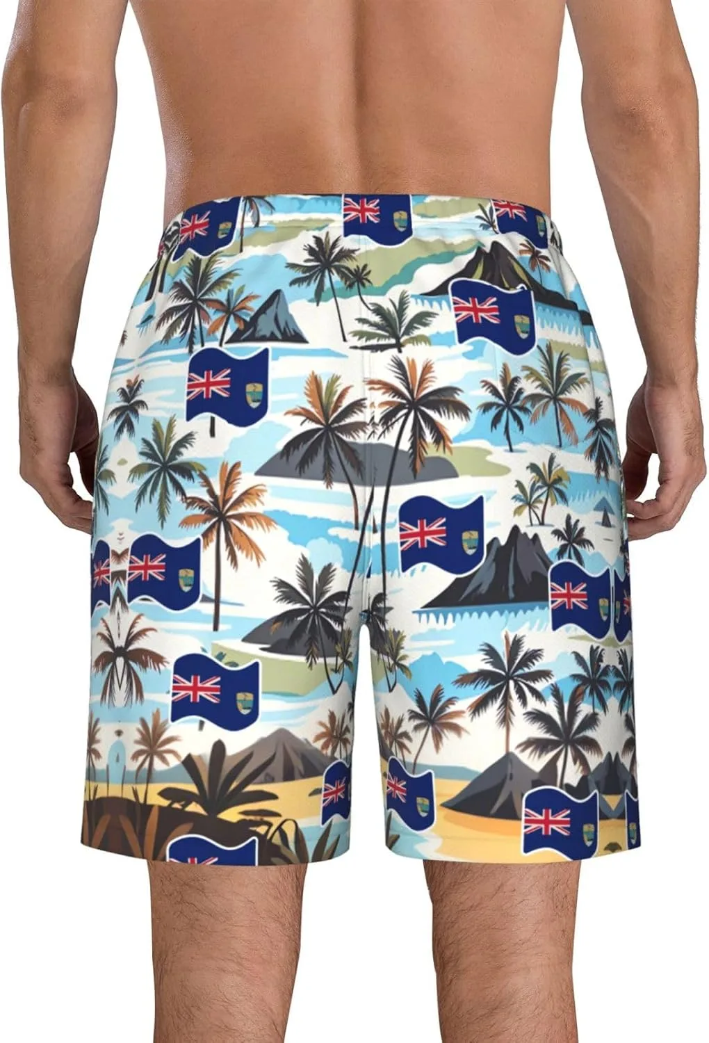 Мужские плавки-шорты Pitcairn Islands Board Shorts Swim Trunks Generic, Saint Helena Island — фото 3