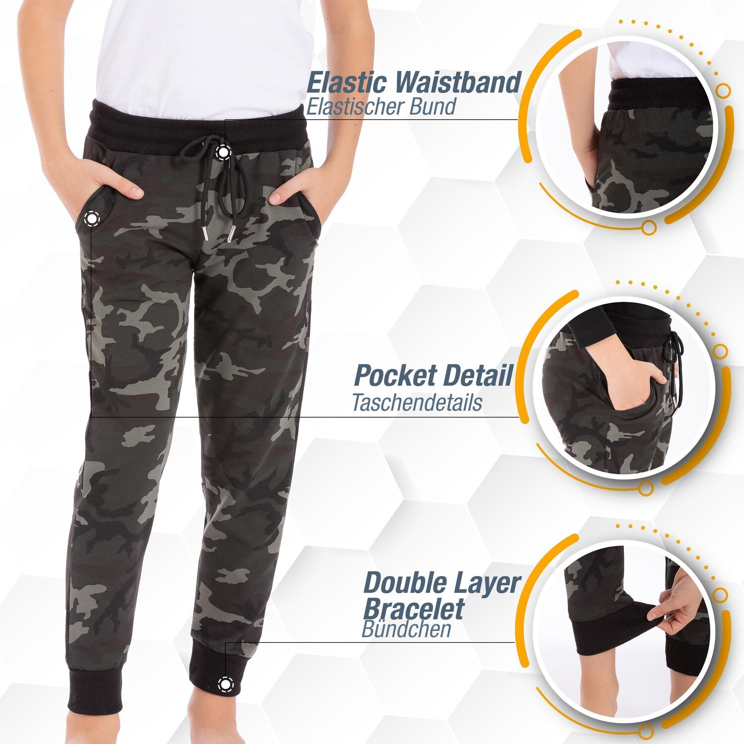 Спортивные брюки LOREZA Freizeit Sport - Camouflage - Bunt, цвет Freizeithose Trainingshose Sporthose - Camouflage - Bunt — фото 3