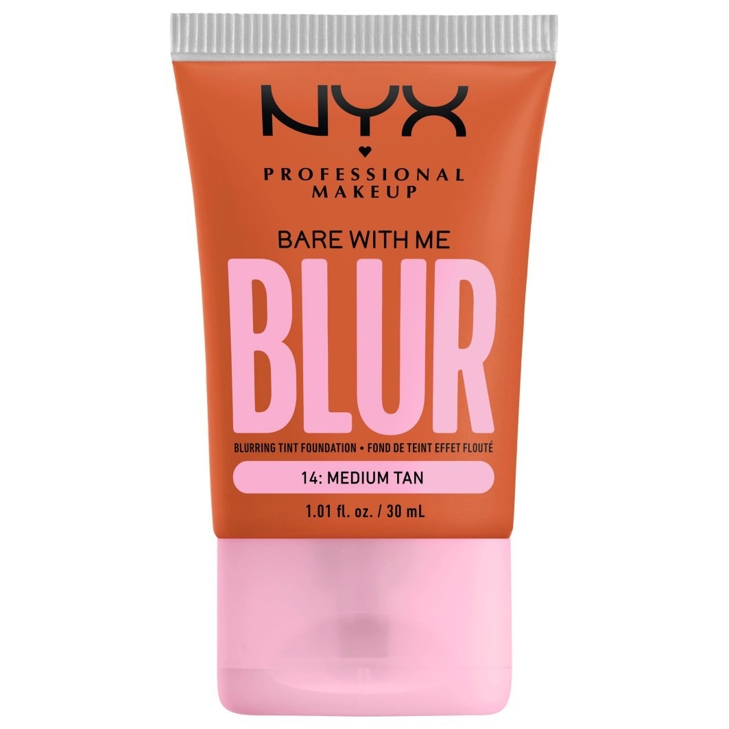 

Тональный крем для лица bare with me blur skin tint Nyx Professional Makeup, medium tan, объем 30 мл