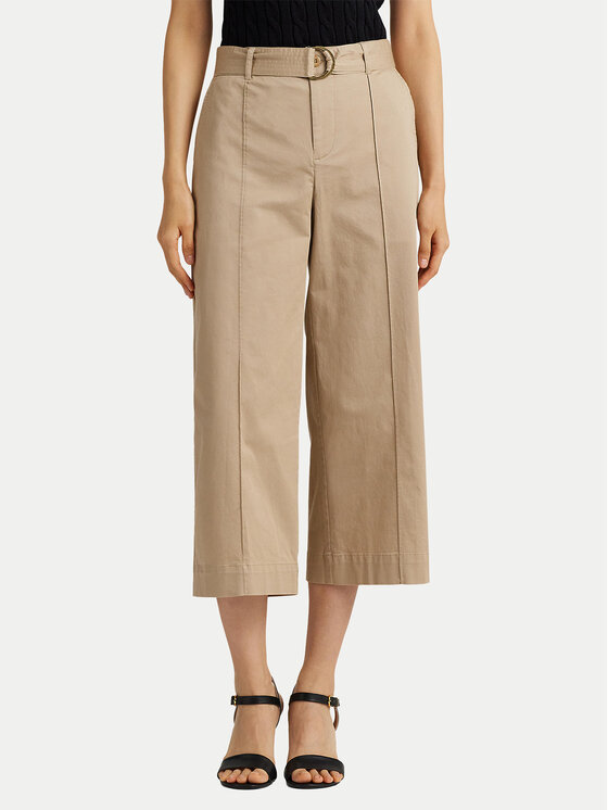 

Широкие брюки-кюлоты 200876606004 Lauren Ralph Lauren, бежевый
