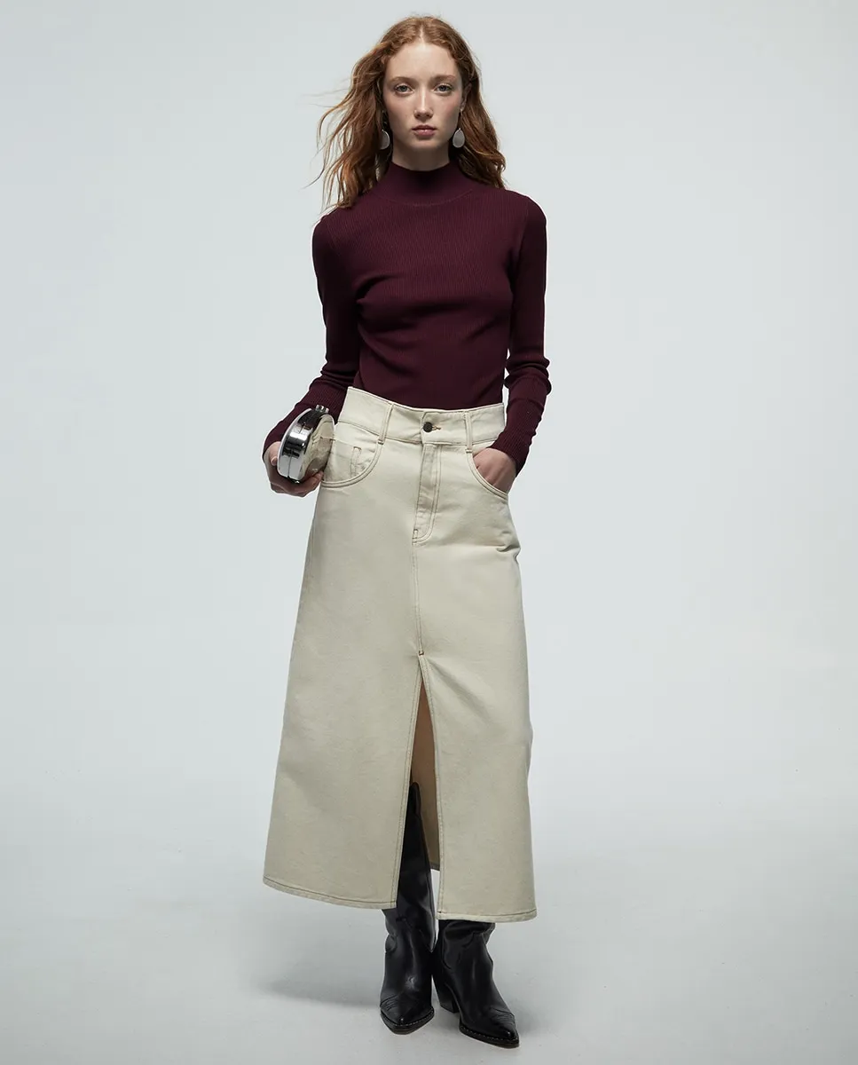 

Джемпер в рубчик Перкинс Sfera, бордовый