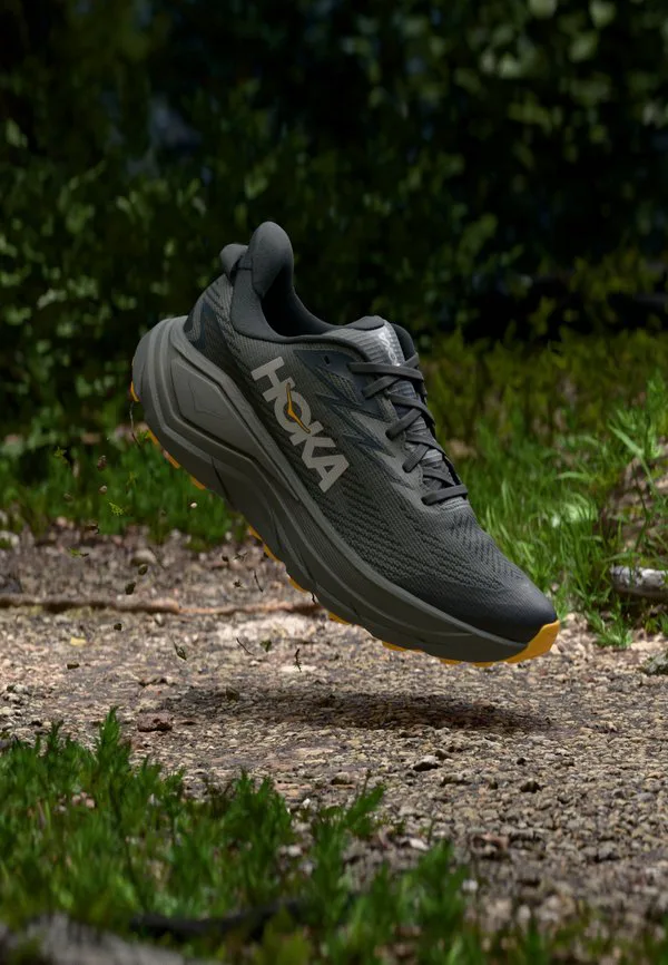 Кроссовки для трейлраннинга challenger 8 gtx Hoka, Asphalt Grey/Varsity Yellow