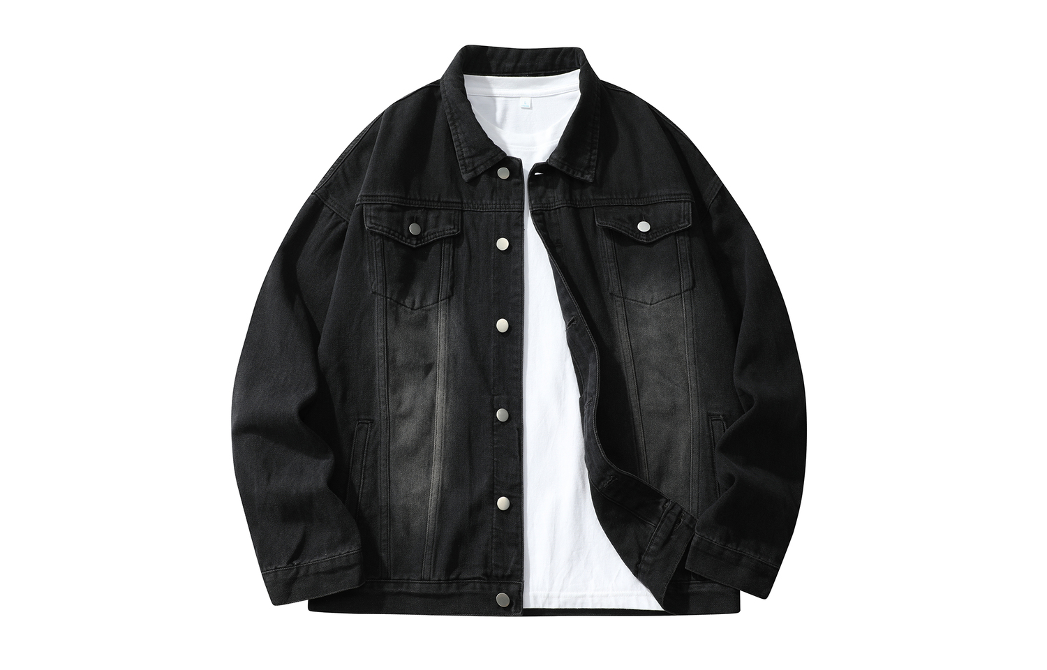 

CSKS Джинсовая куртка унисекс, Stone-Washed Black