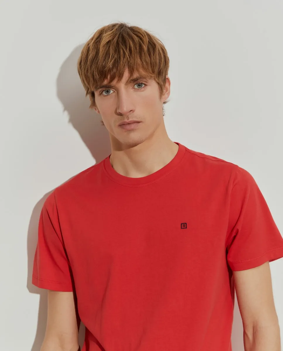 

Основная мужская футболка из хлопка Lion of Porches, красный