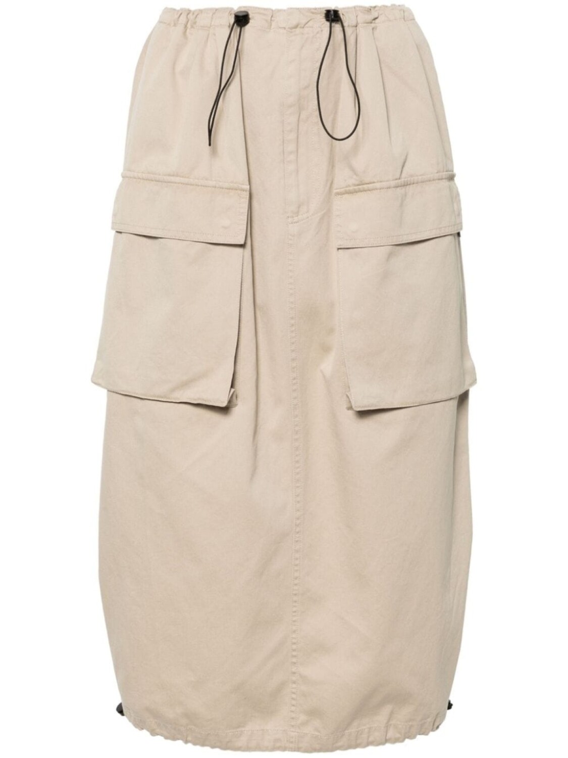 

Юбка миди с логотипом MM6 Maison Margiela, нейтральный цвет