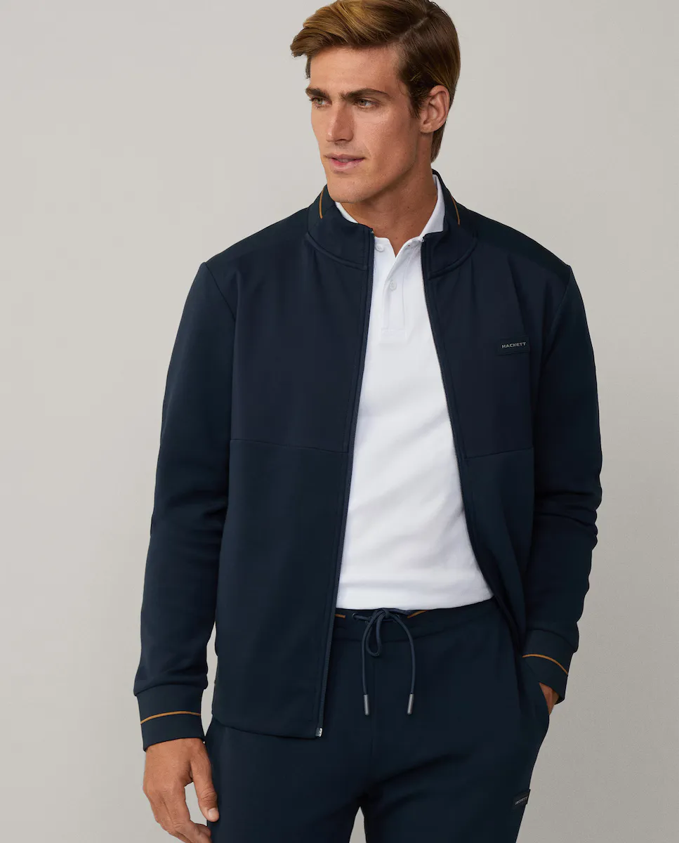 

Мужская гибридная куртка Hackett Sport, темно-синий
