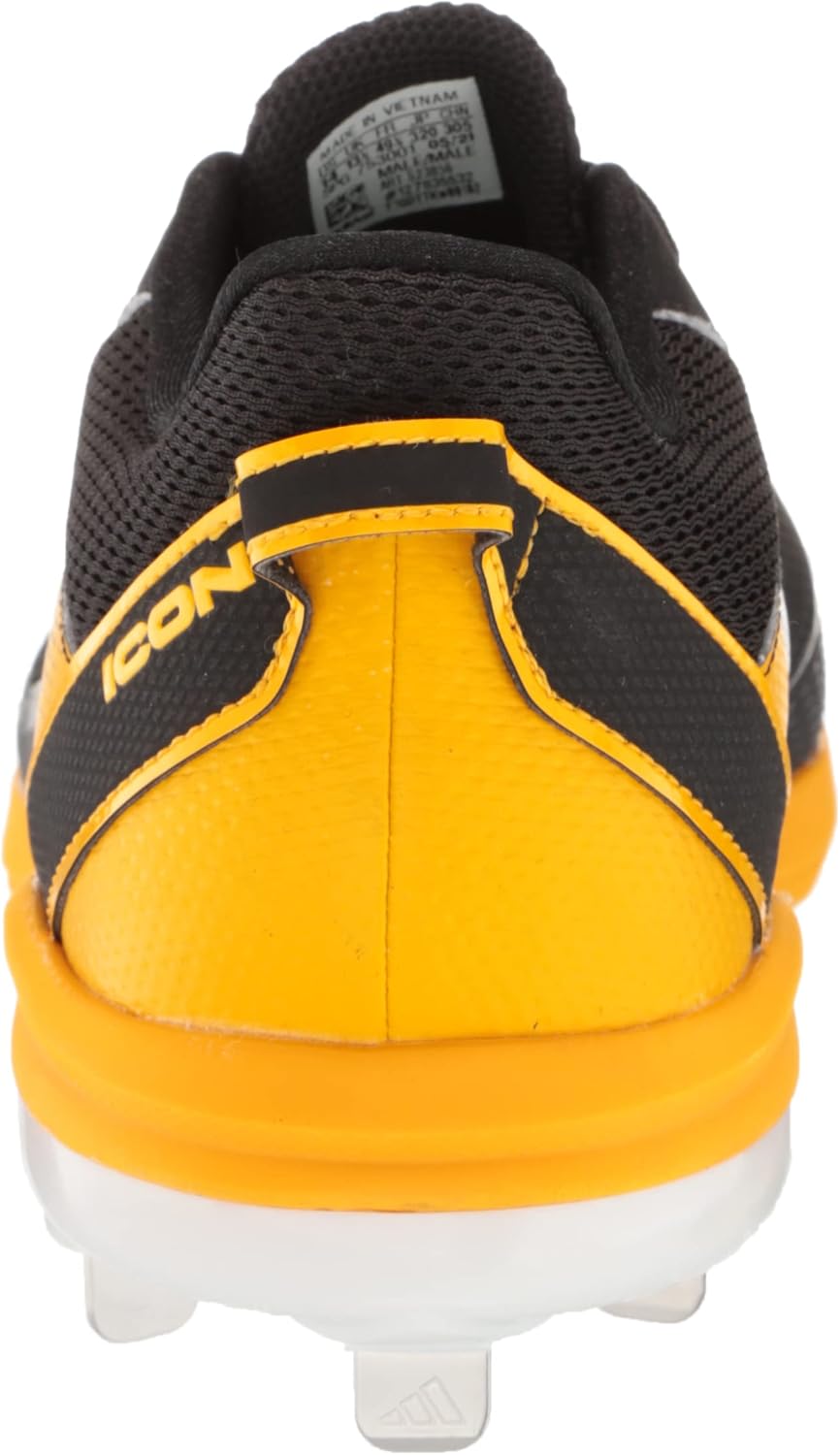 Мужские бейсбольные кроссовки Adidas Icon 7, белый/черный/золотой — фото 3