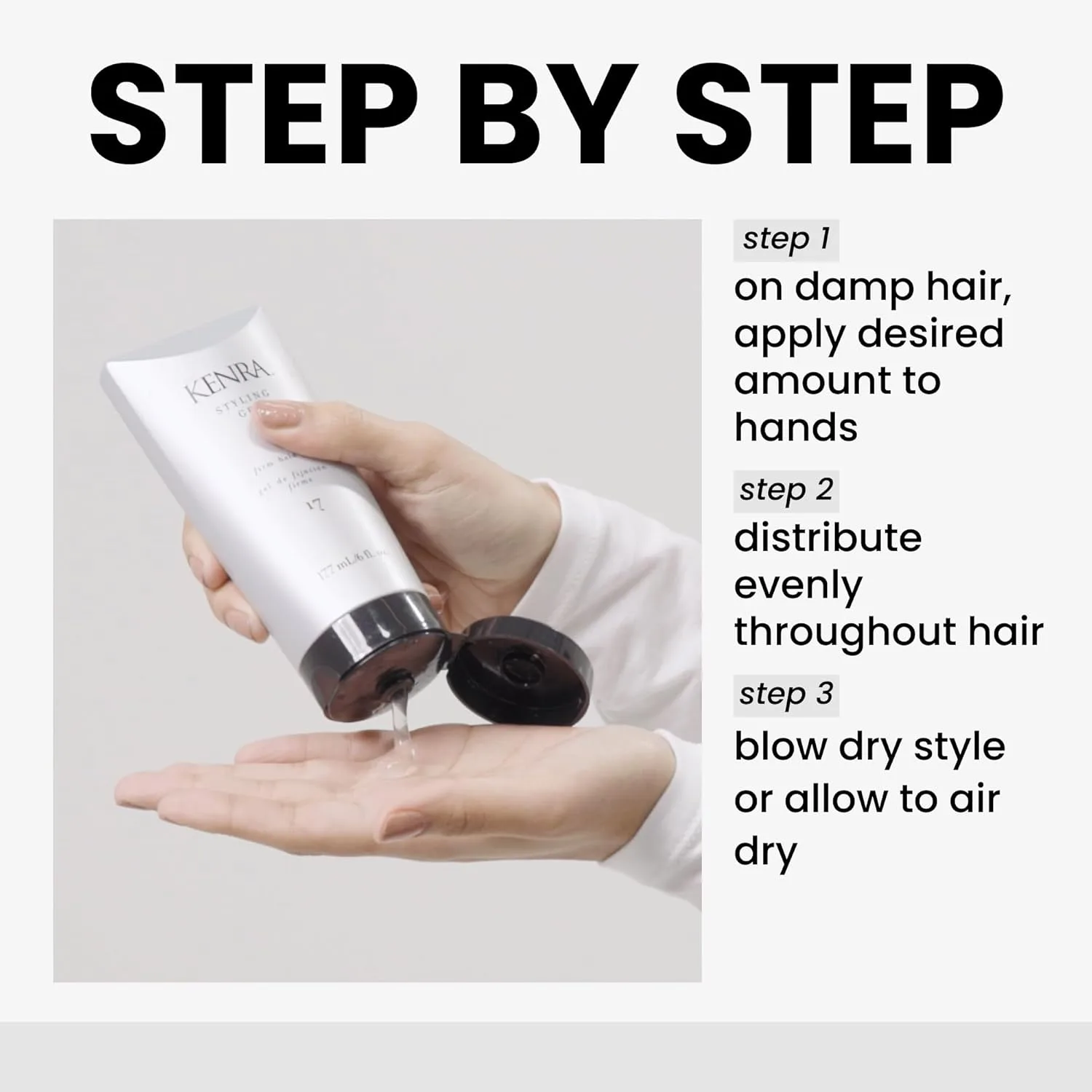 Kenra Styling Gel 17, гель для укладки с сильной фиксацией, придает объем и блеск, контролирует жесткие и непослушные волосы, без спирта, не сушит и не оставляет белых хлопьев, для волос от средней до высокой плотности 177 мл (1 шт.) — фото 4