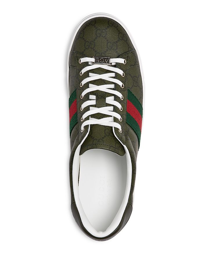 Мужские кроссовки GG Supreme Ace Gucci, зеленый — фото 2