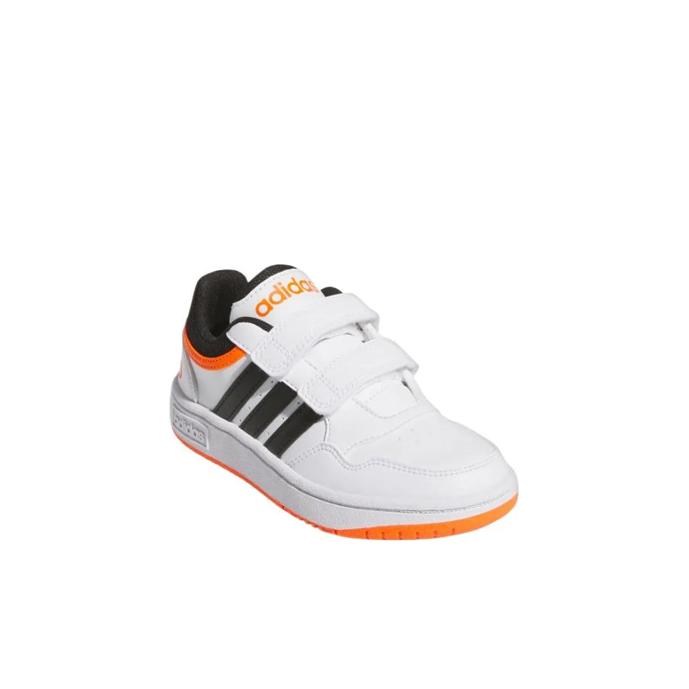 Adidas HOOPS 3.0 детские баскетбольные кроссовки low top из синтетической кожи и текстиля, износостойкие и waterproof — фото 3