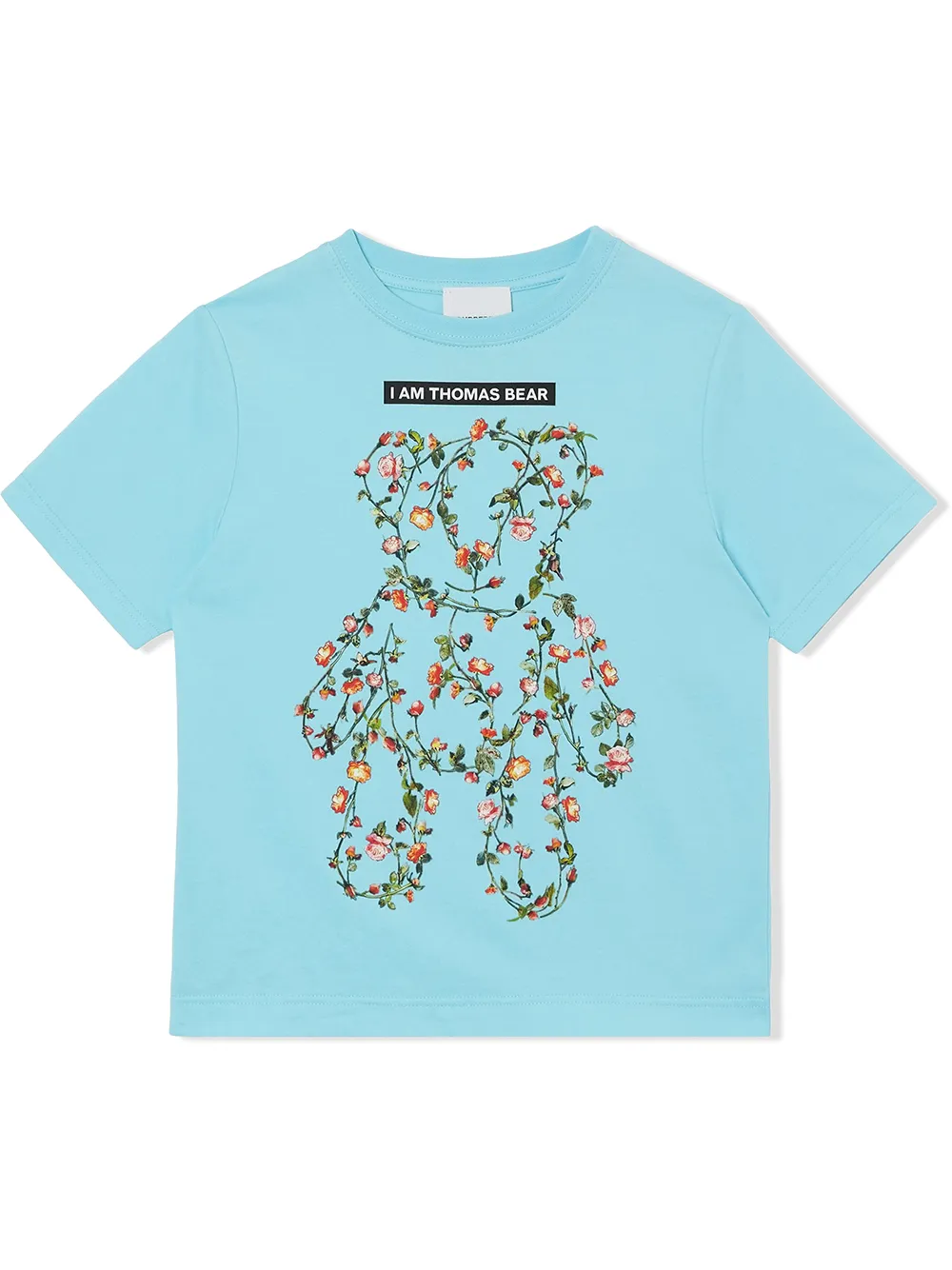 

Футболка с принтом BURBERRY KIDS, синий