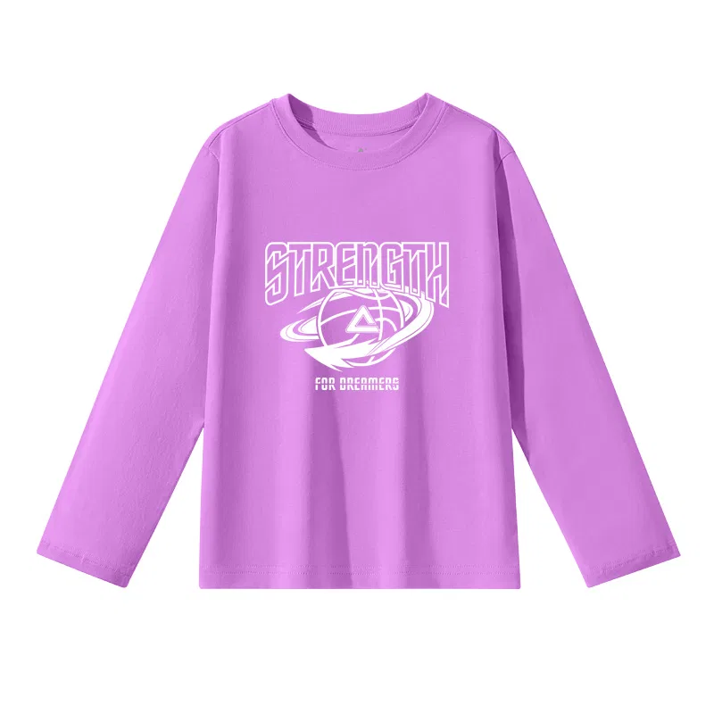 Футболка детская с круглым вырезом PEAK Light Purple/PK White Line Dunk Small