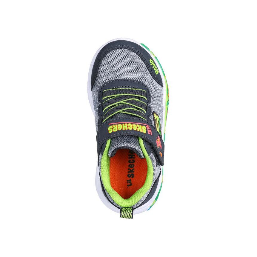 МАЛЬЧИКИ Детская обувь для малышей Skechers Kids, цвет Charcoal/Lime — фото 3