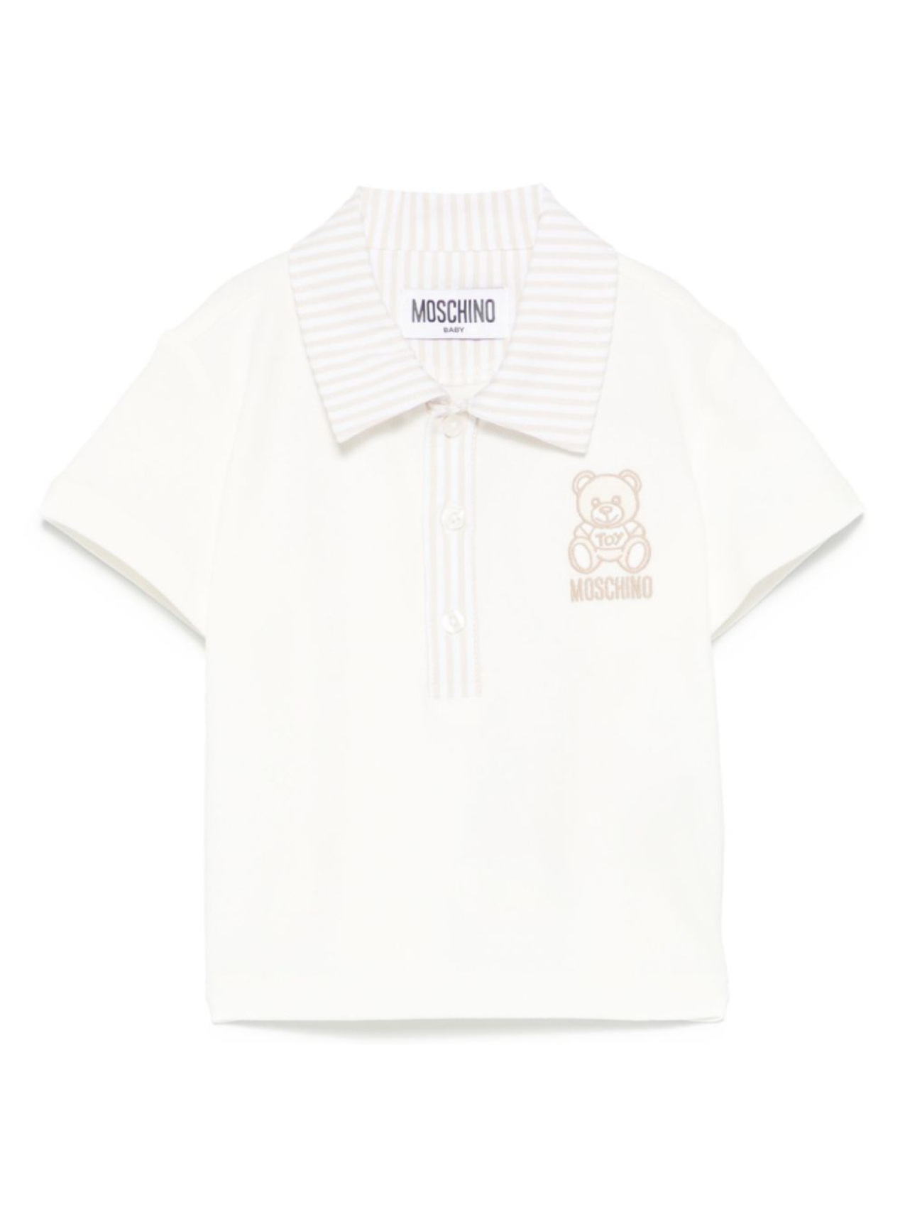 

Рубашка поло Teddy Bear Moschino Kids, белый