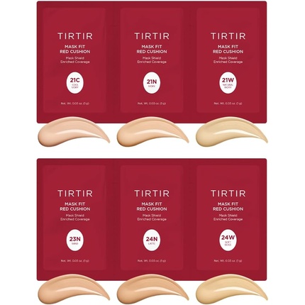 

Пробный набор Mask Fit Red Cushion 6 оттенков Tirtir