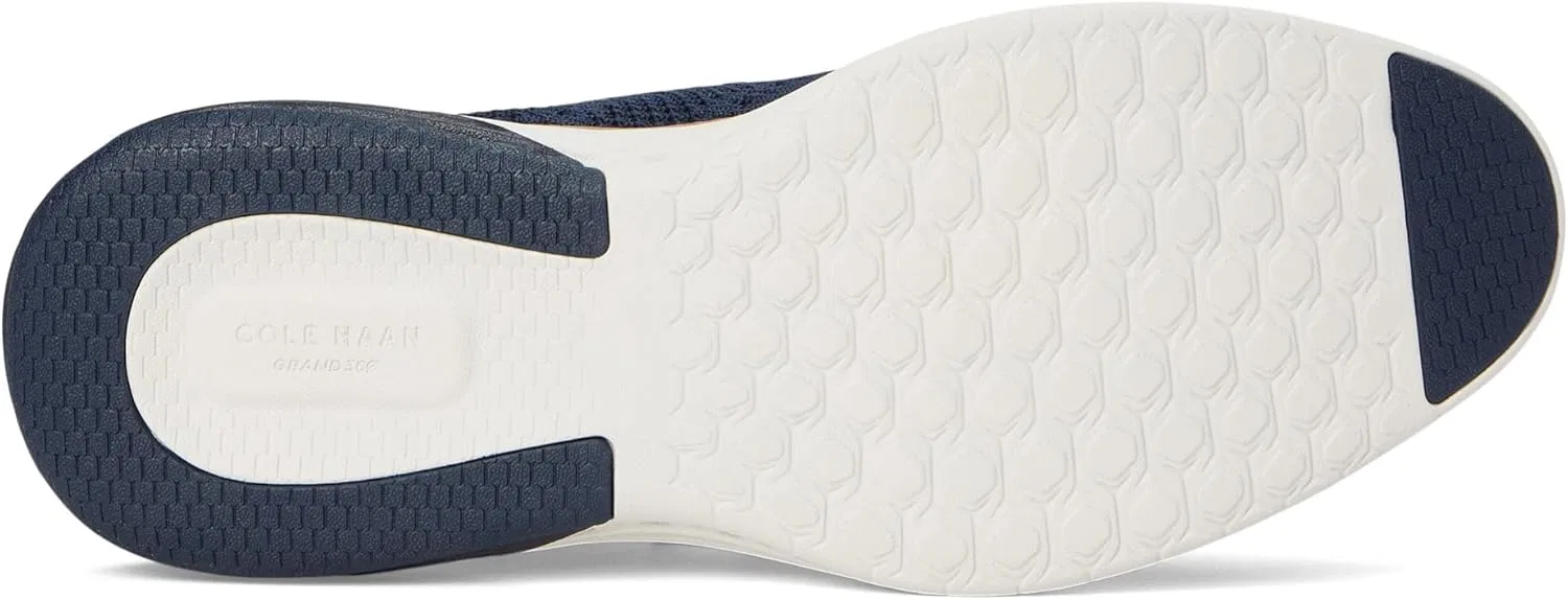 Мужские туфли Cole Haan Grand Hurrion Stitchlite Wingtip Oxford, темно-синий/бежевый — фото 4