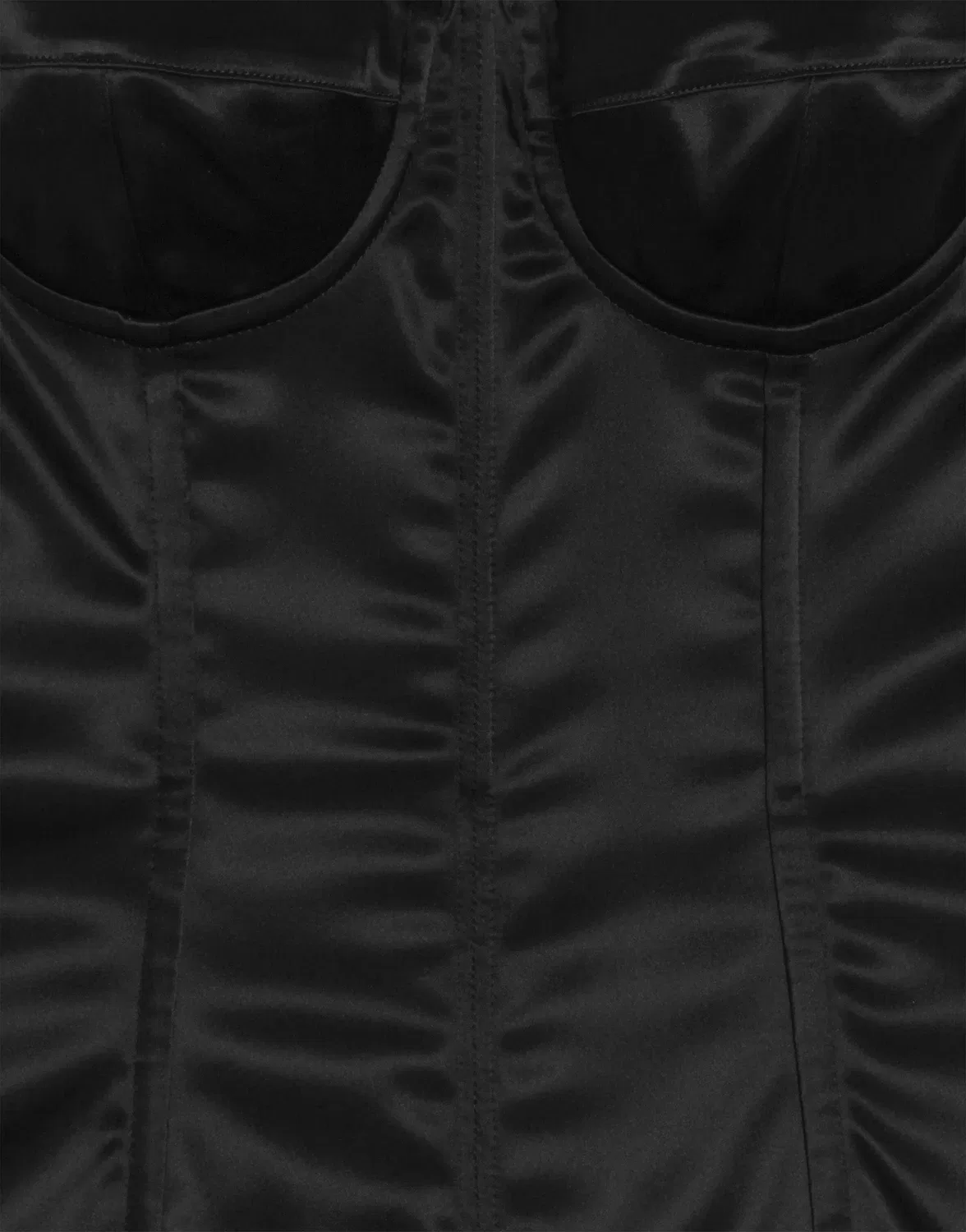 Платье из стрейч-сатина DOLCE & GABBANA, черный — фото 3