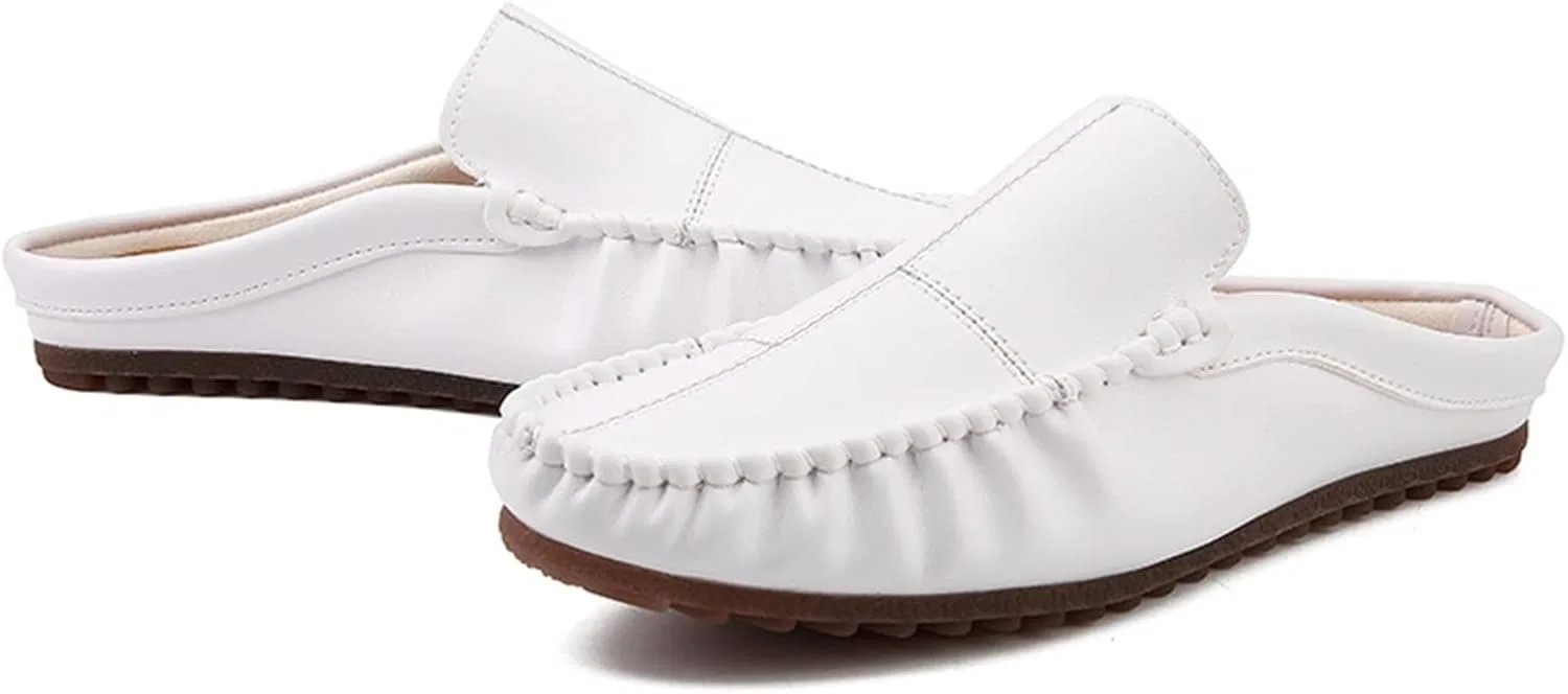 Мокасины мужские Vegan Leather Loafers White — фото 3