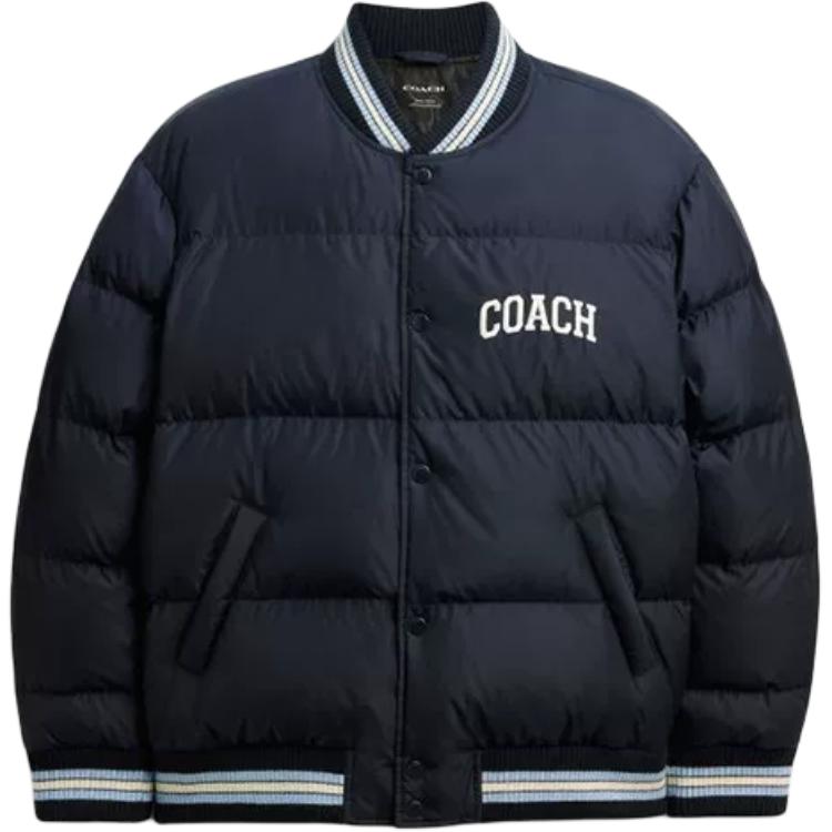 

COACH Пуховик мужской темно-синий, Marine Blue