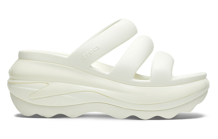 Шлепанцы женские мелового цвета Crocs, цвет Ivory White