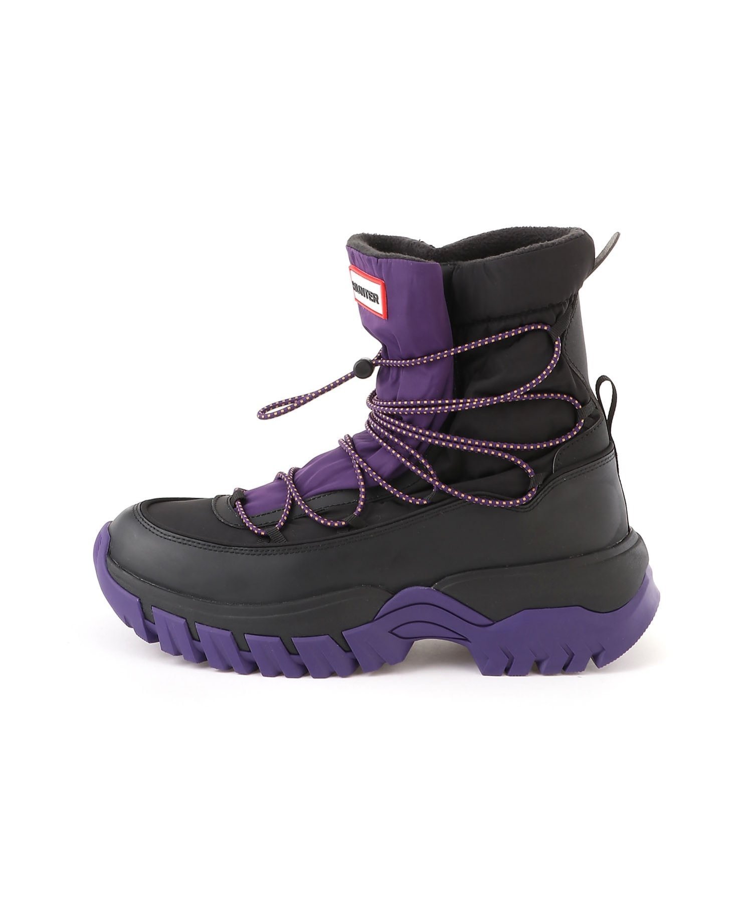 Мужские ботинки Wanderer на шнуровке для активного отдыха (M) HUNTER, Black/Rich Purple — фото 2