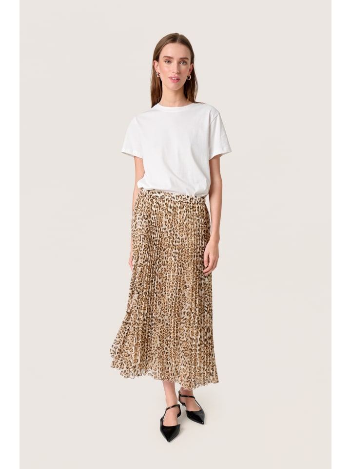 

Soaked in Luxury Юбка SLANaya прямого кроя с леопардовым принтом