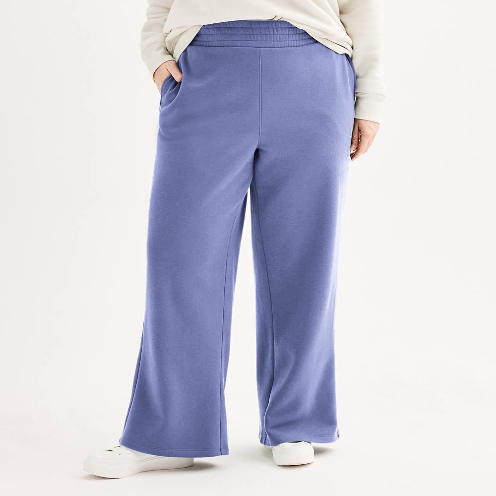 

Широкие брюки из ультрамягкого флиса больших размеров Tek Gear, цвет Lola Purple