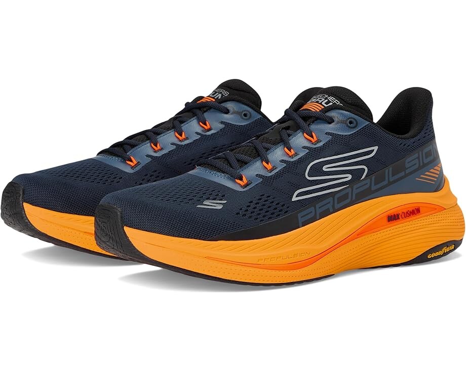 

Кроссовки SKECHERS Max Cushioning Propulsion, цвет Navy/Orange