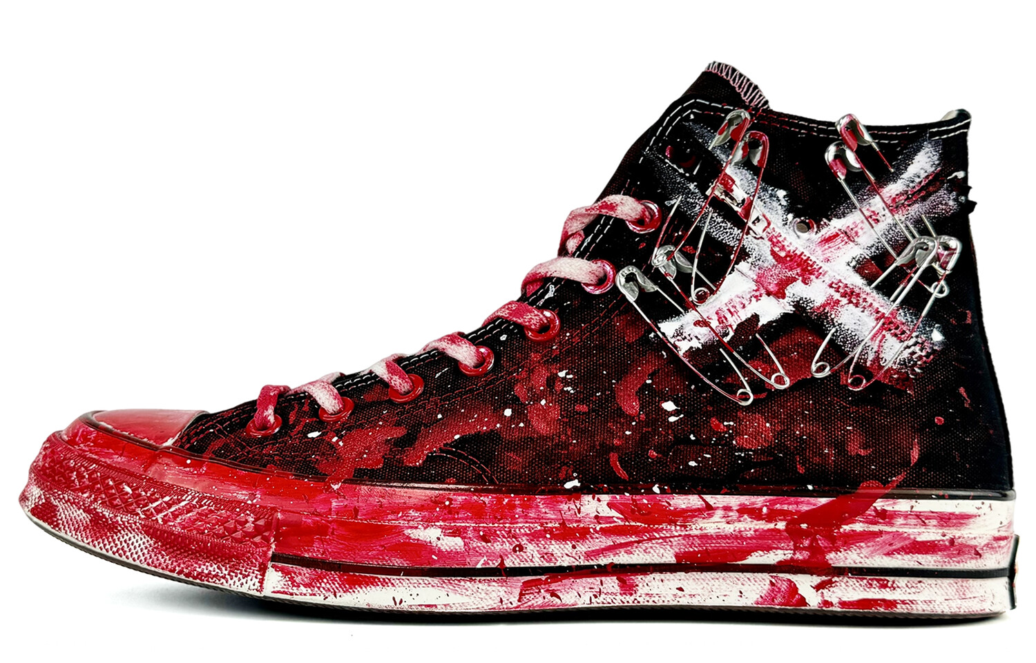 

1970-е годы Кеды унисекс с высоким берцем красного цвета Converse