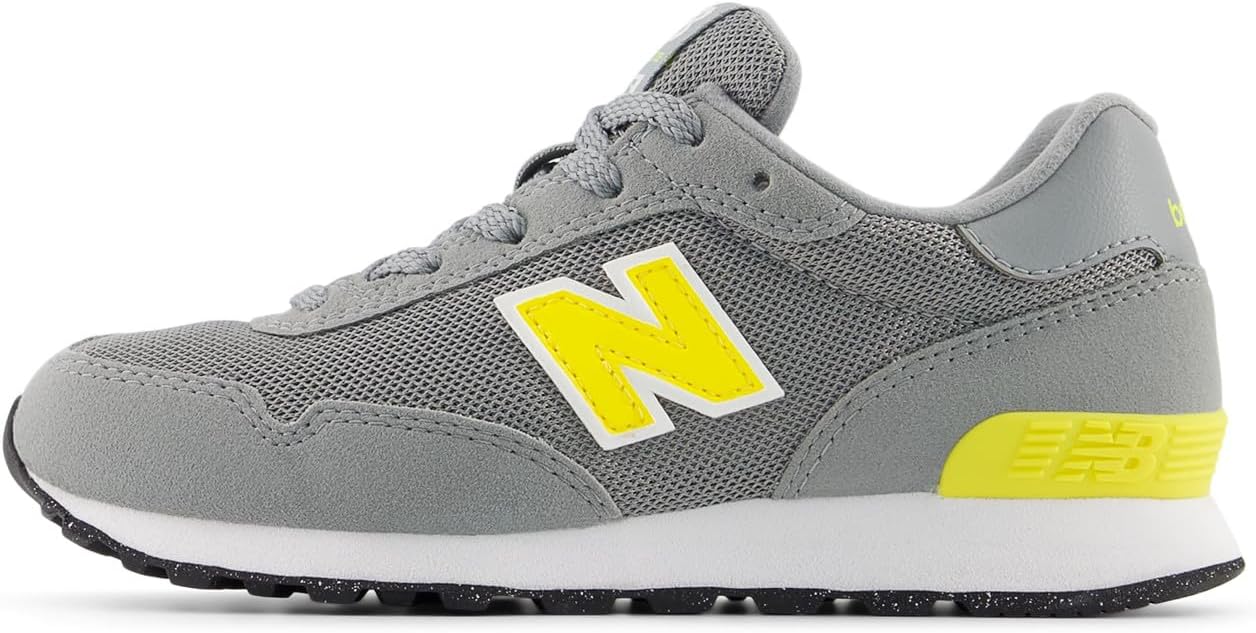 Кроссовки New Balance Kids 515 V1 на шнуровке, желтый/серый/ярко-желтый — фото 2