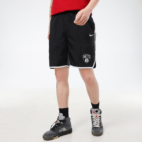 Шорты brooklyn nets breathable casual basketball shorts black Nike, черный — фото 4