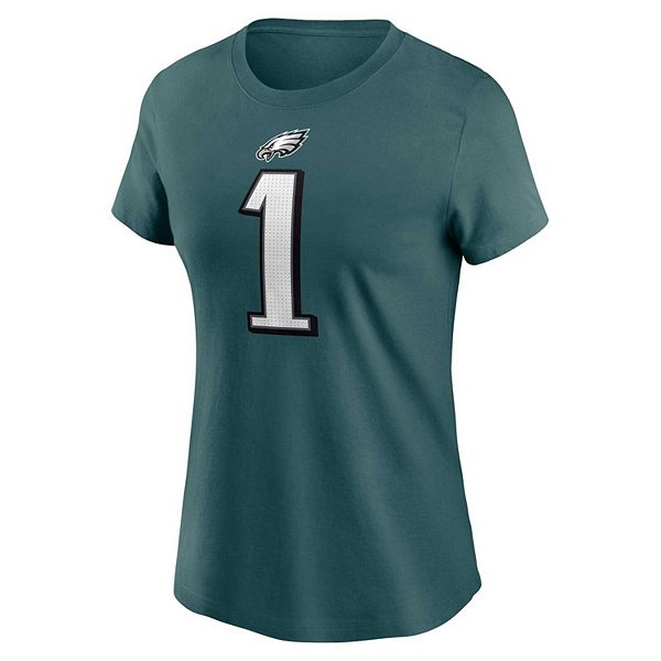 Футболка Philadelphia Eagles с именем и номером Джелена Хертса, цвет midnight green Nike — фото 3