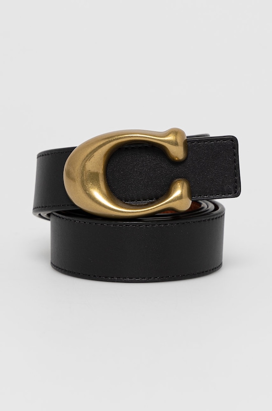 

Двусторонний кожаный ремень 78175 Coach, черный