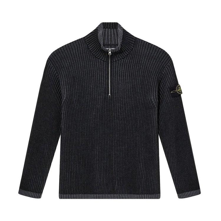 

Джемпер Stone Island Logo Patch High Neck Jumper, цвет Melange Charcoal