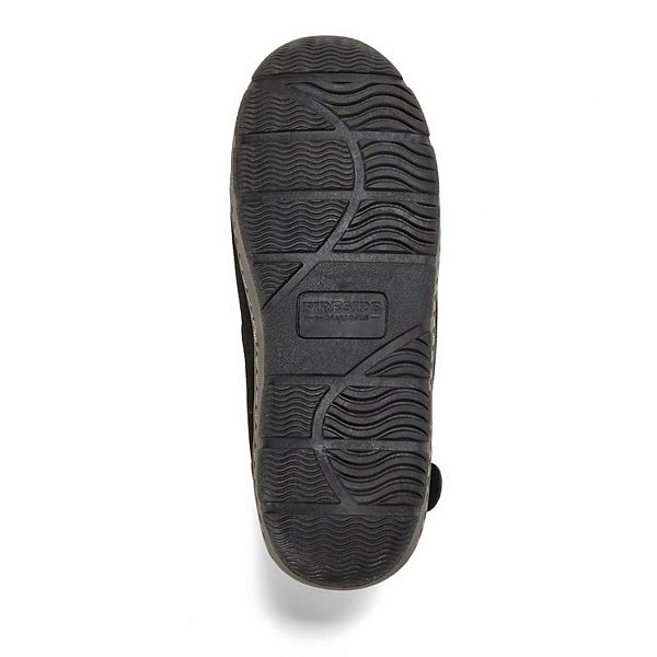 Мужские тапочки Fireside из натуральной овчины с мокасиновым носком Dearfoams, Black — фото 4