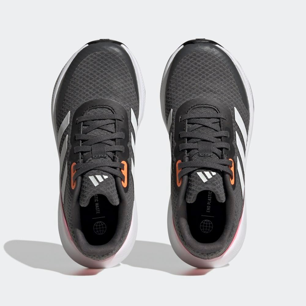 Кроссовки Adidas Runfalcon 3 для детей и подростков, белый/розовый/серый — фото 4