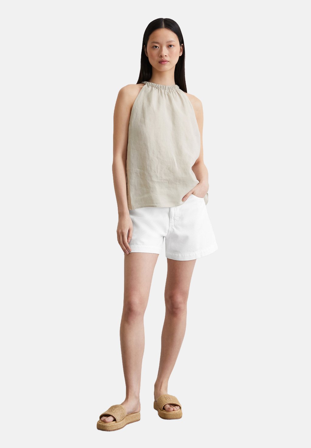 

Топ FLARED AUS LEICHTER QUALITÄT - Blouse Marc O'Polo, светло-серый