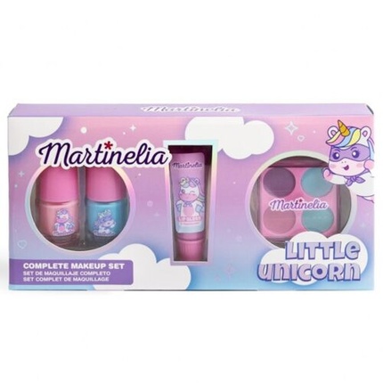 

Полный набор косметики Little Unicorn с лаком для ногтей, блеском для губ и тенями для век Martinelia