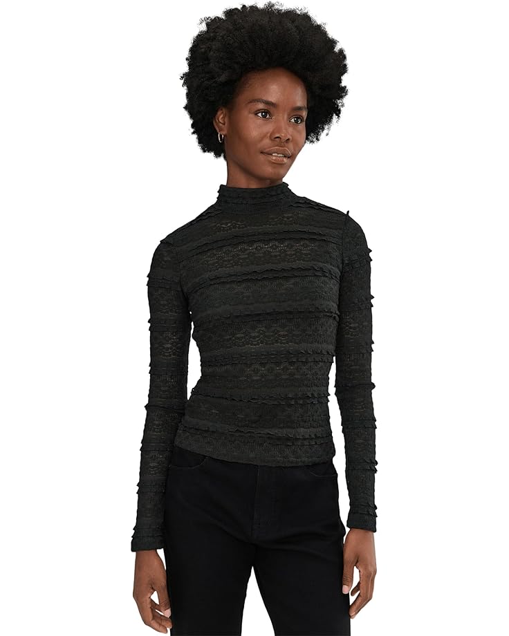 

Женская футболка Sanctuary High Crew Lace, Black, Черный, Женская футболка Sanctuary High Crew Lace, Black