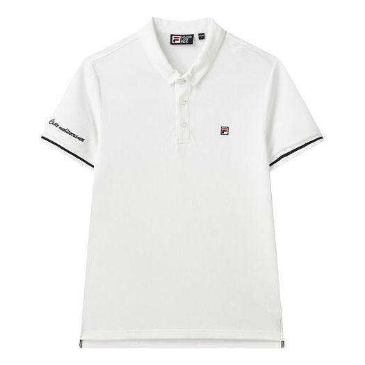 

Футболка embroidery logo sports short sleeve polo white Fila, белый