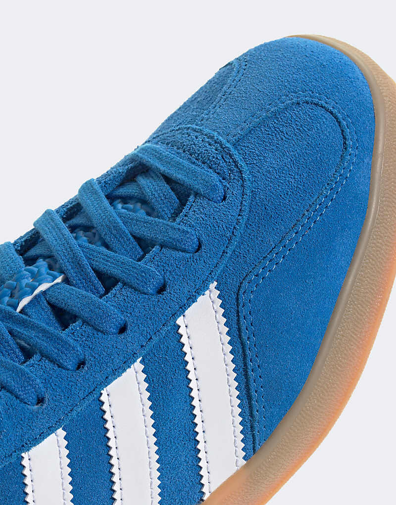 adidas Originals – Gazelle Indoor – Сине-белая спортивная обувь — фото 3