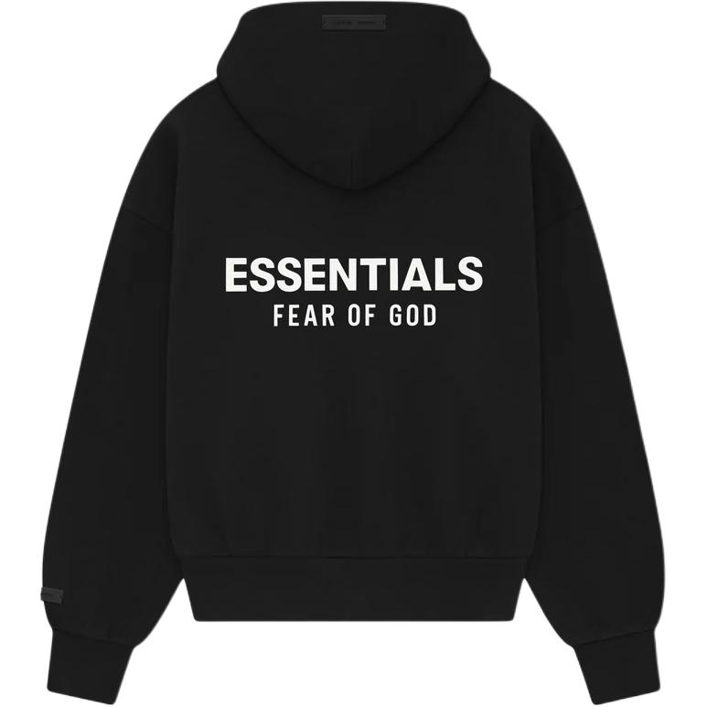 Флисовая толстовка с капюшоном Fear Of God Essentials, черный — фото 3