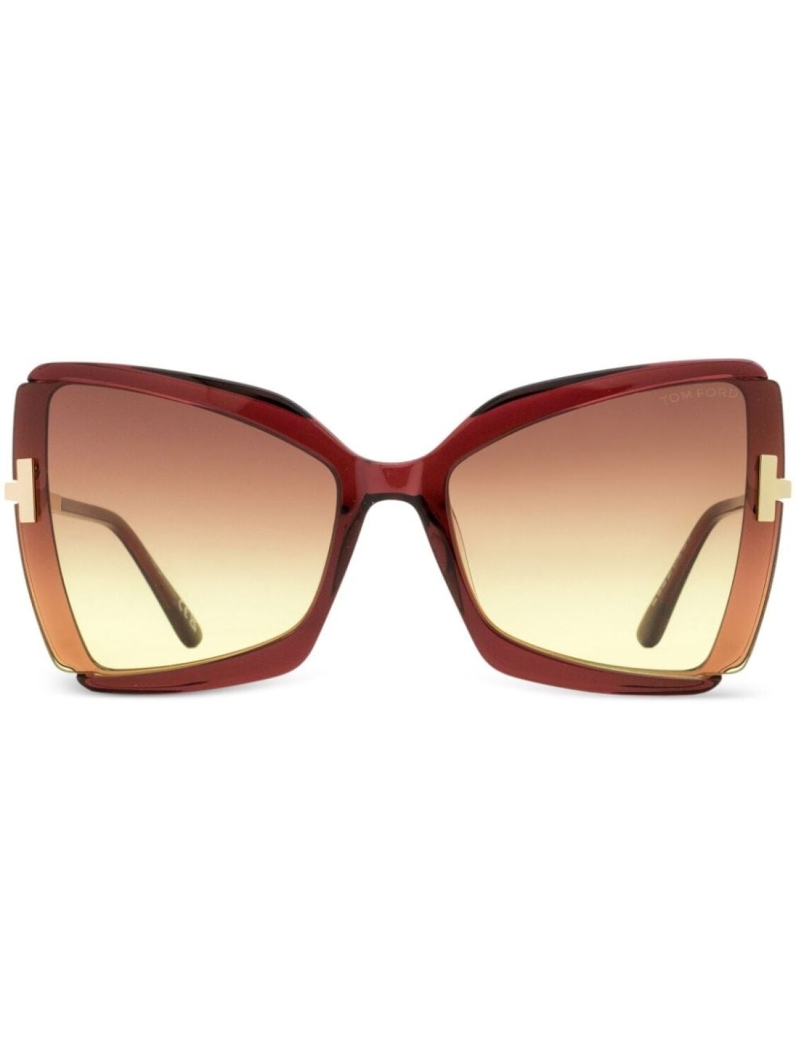 

Солнцезащитные очки Gia в массивной оправе TOM FORD Eyewear, красный