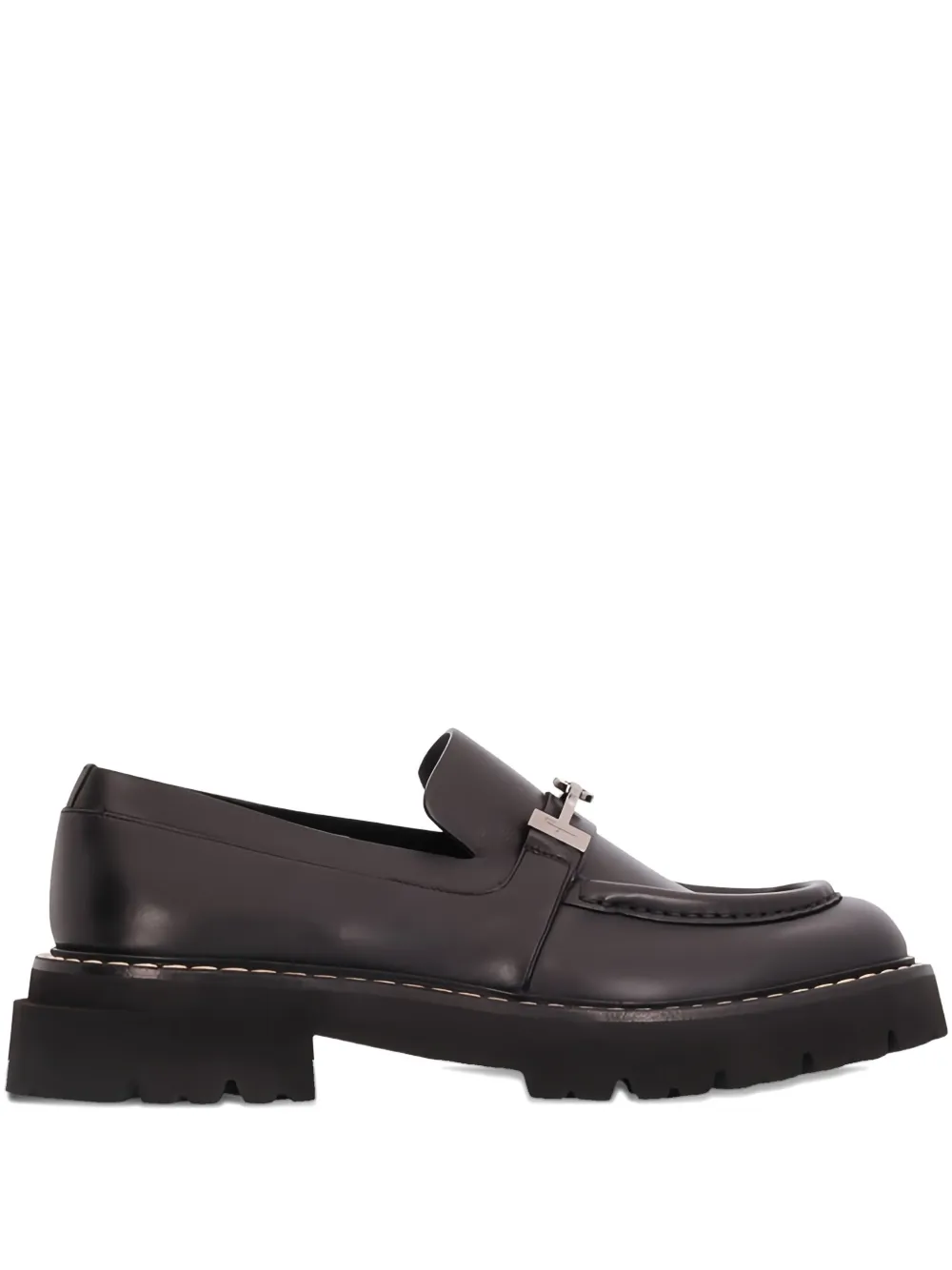 

Лоферы с пряжкой Gancini Ferragamo, черный