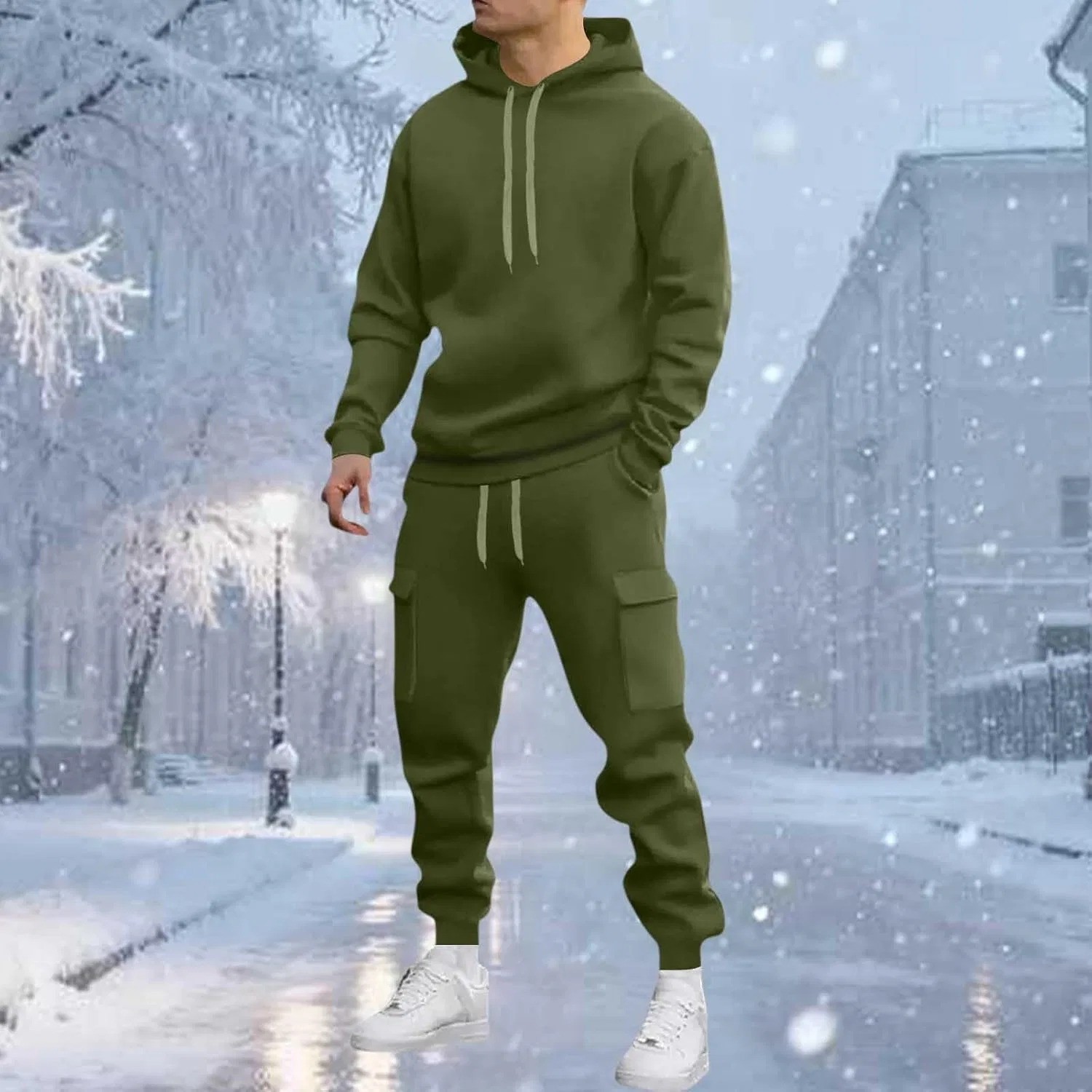 Спортивный костюм из рипстопа, мужской, армированный, A01_army Green — фото 2
