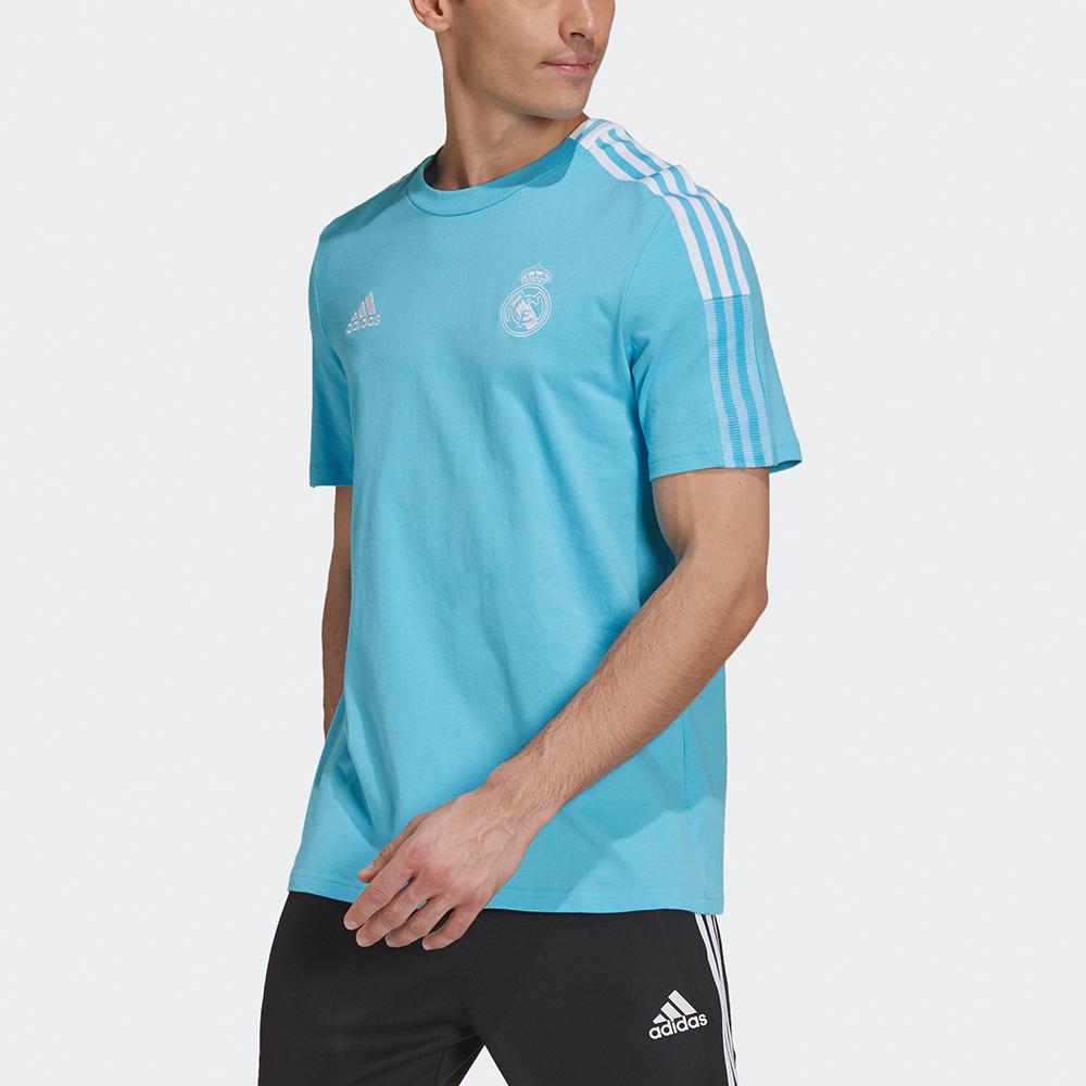 Футболка мужская Adidas светло-аквамариновая — фото 3